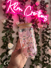 Load image into Gallery viewer, Pastel Butterflies 15oz Glass Can
